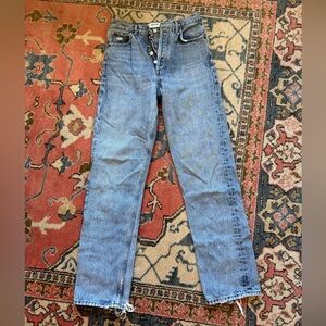 Agolde 90s pinch high waist light blue jeans